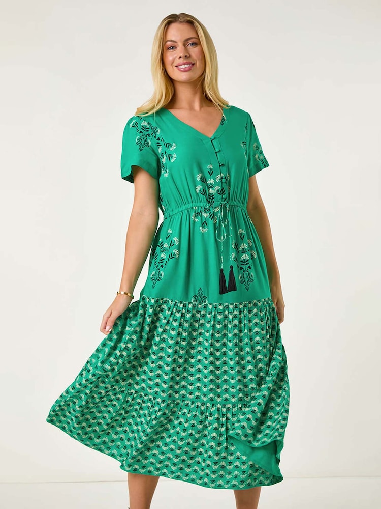 Vestido a media pierna con estampado floral de Roman Petite - Imagen 1 de 5 Vestido a media pierna con estampado floral de Roman Petite - Imagen 1 de 5