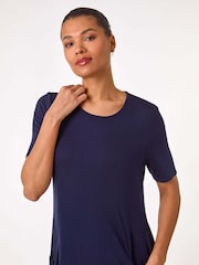 Roman Blue Pocket Detail Tunic Top - Image 4 of 5