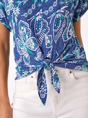 Blusa Roman com estampa texturizada e bainha Tie - Imagem 5 de 5