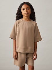 Reiss Selena Modal-Blend Sweatshirt And Shorts Set - Imagen 1 de 5