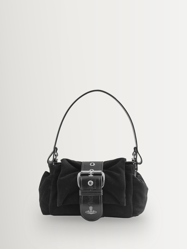 Vivienne Westwood Black Vivienne Westwood Blue Hazel Treasure Handbag - Image 1 of 6 Vivienne Westwood Black Vivienne Westwood Blue Hazel Treasure Handbag - Image 1 of 6