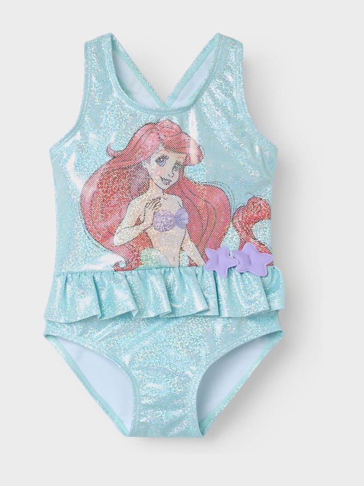 Name It Blue Disney Little Mermaid Ariel Swimsuit - Image 1 of 2