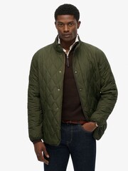 Verde - Superdry Quilted Estate Jacket - Imagen 1 de 8