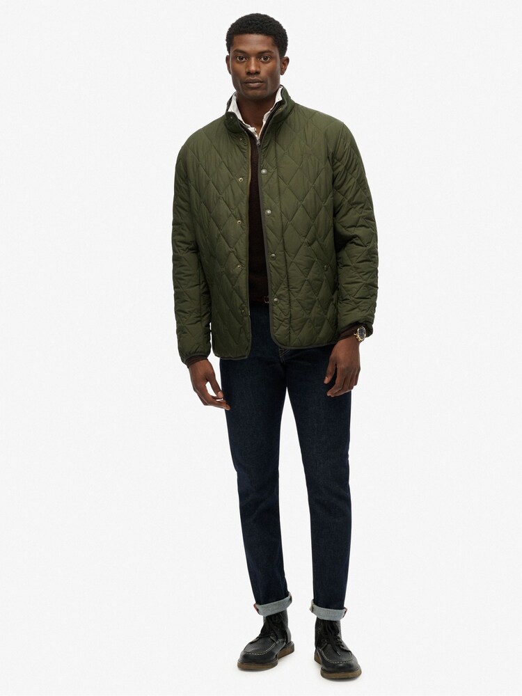 Verde - Superdry Quilted Estate Jacket - Imagen 2 de 8