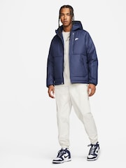 Azul marino medianoche - Nike Sportswear Therma-FIT Repel Hooded Jacket - Imagen 7 de 7