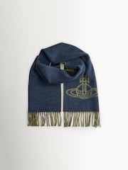 Vivienne Westwood Blue Vivienne Westwood Blue Single Orb Double Scarf - Image 1 of 3