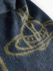 Vivienne Westwood Blue Vivienne Westwood Blue Single Orb Double Scarf - Image 2 of 3