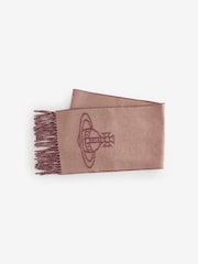 Vivienne Westwood Single Orb Double Brown Scarf - Image 1 of 4
