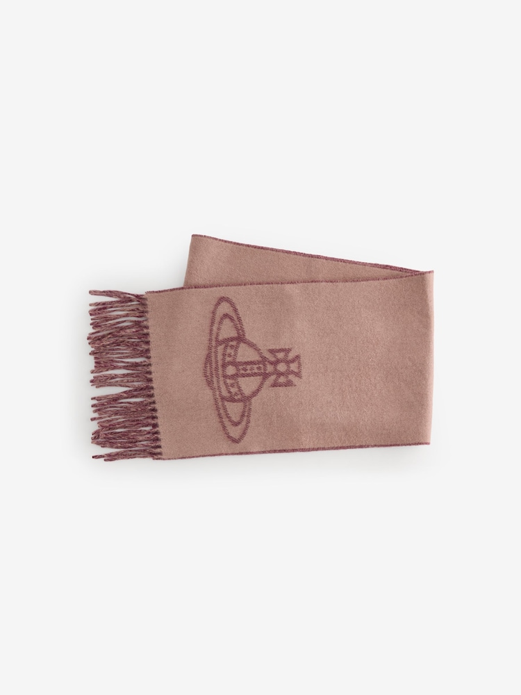 Vivienne Westwood Single Orb Double Brown Scarf - Image 1 of 4