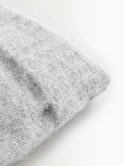 Vivienne Westwood Grey Fluffy Beanie Hat - Image 3 of 3
