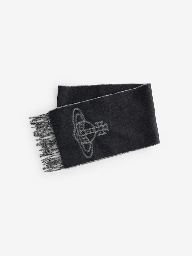 Vivienne Westwood Single Orb Double Black Scarf - Image 1 of 5