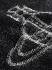 Vivienne Westwood Single Orb Double Black Scarf - Image 5 of 5
