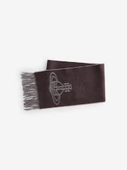 Vivienne Westwood Single Orb Double Brown Scarf - Image 1 of 5