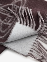 Vivienne Westwood Single Orb Double Brown Scarf - Image 4 of 5
