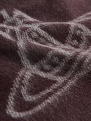 Vivienne Westwood Single Orb Double Brown Scarf - Image 5 of 5