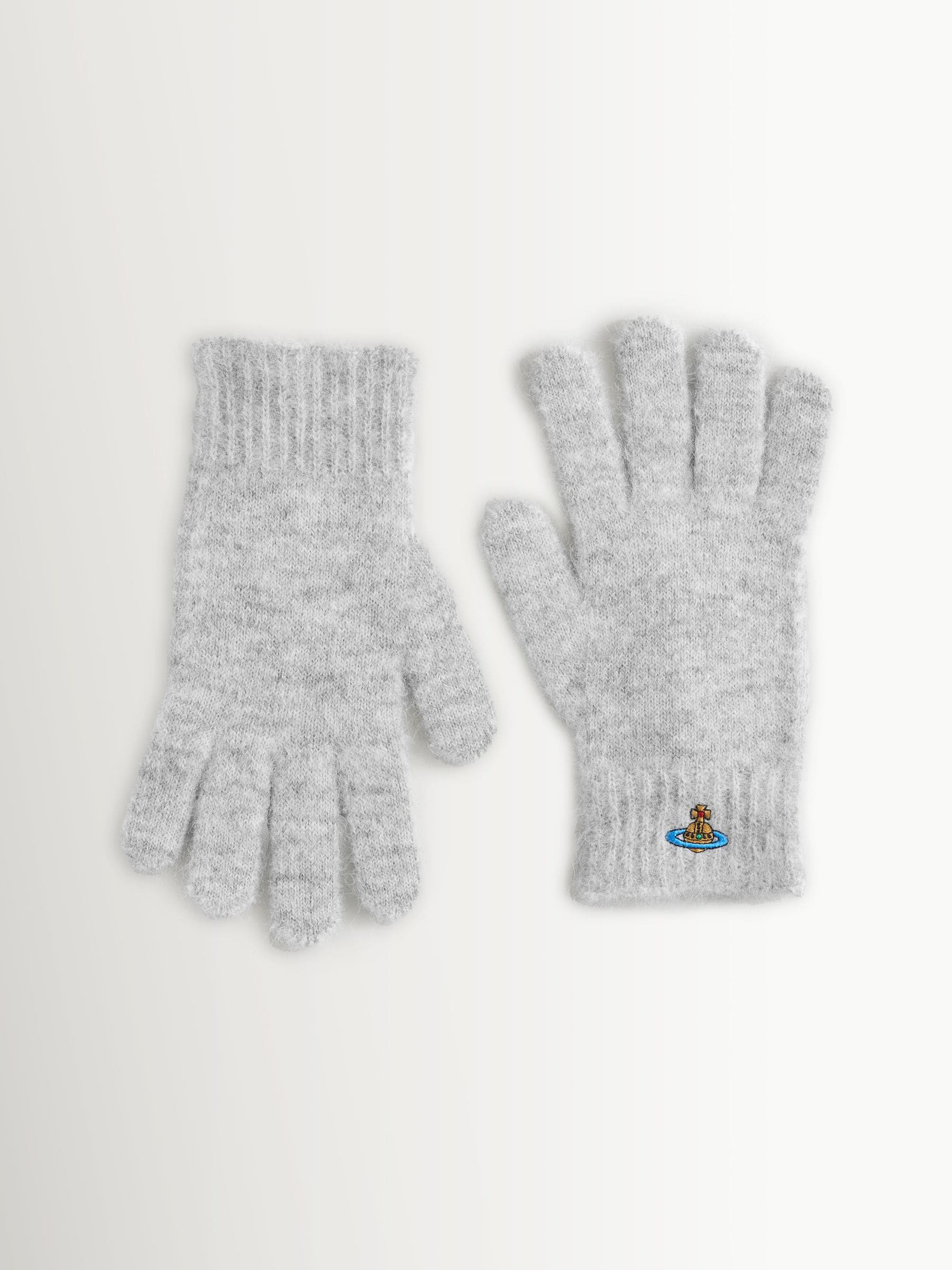 Buy Vivienne Westwood Grey Fluffy Gloves from Next USA