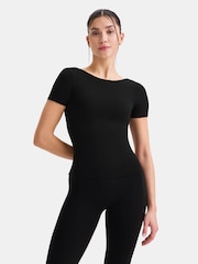 TALA Black DayFlex Twist Back Full Length T-Shirt - Image 1 of 4