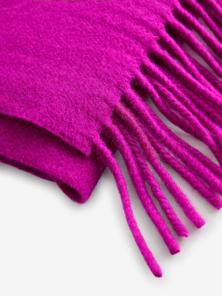 Vivienne Westwood Pink Embroidered Wool Scarf - Image 2 of 3