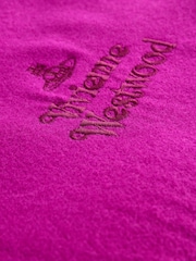 Vivienne Westwood Pink Embroidered Wool Scarf - Image 3 of 3