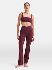 Rood - TALA Yoga DayFlex Wrap High Waisted Flares Leggings - Image 1 of 1