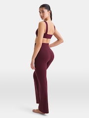 TALA Red Yoga Yoga DayFlex Wrap High Waisted Flares Leggings - Image 2 of 4