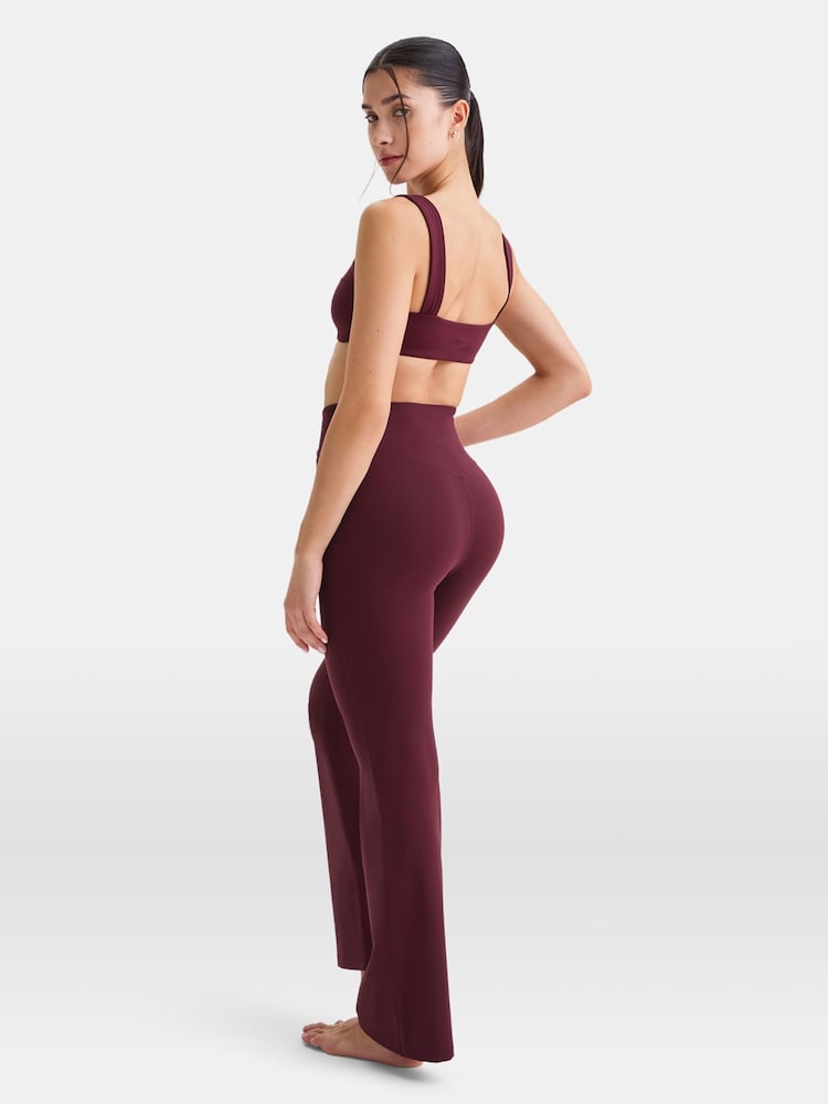 TALA Red Yoga Yoga DayFlex Wrap High Waisted Flares Leggings - Image 2 of 4
