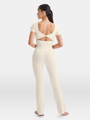 TALA Cream DayFlex Twist Back Full Length T-Shirt - Image 2 of 4