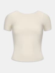 TALA Cream DayFlex Twist Back Full Length T-Shirt - Image 4 of 4