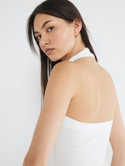 River Island White Halter Neck Waistcoat - Image 4 of 4