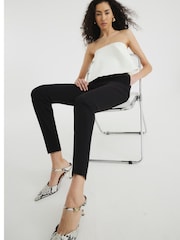 River Island Black Elasticated Cigarette Trousers - Image 2 of 6