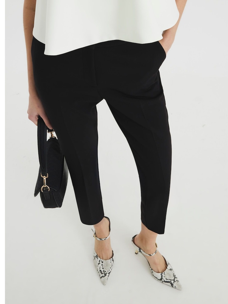 River Island Black Elasticated Cigarette Trousers - Image 4 of 6