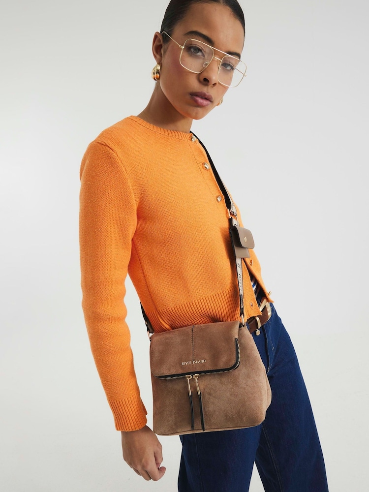 Бежевый - River Island сумка-мессенджер Zippy - Image 6 of 6