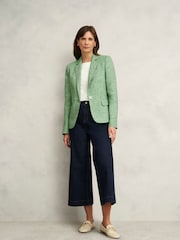 Hobbs Green Blake Linen Jacket - Image 1 of 4
