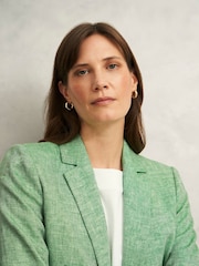 Hobbs Green Blake Linen Jacket - Image 3 of 4