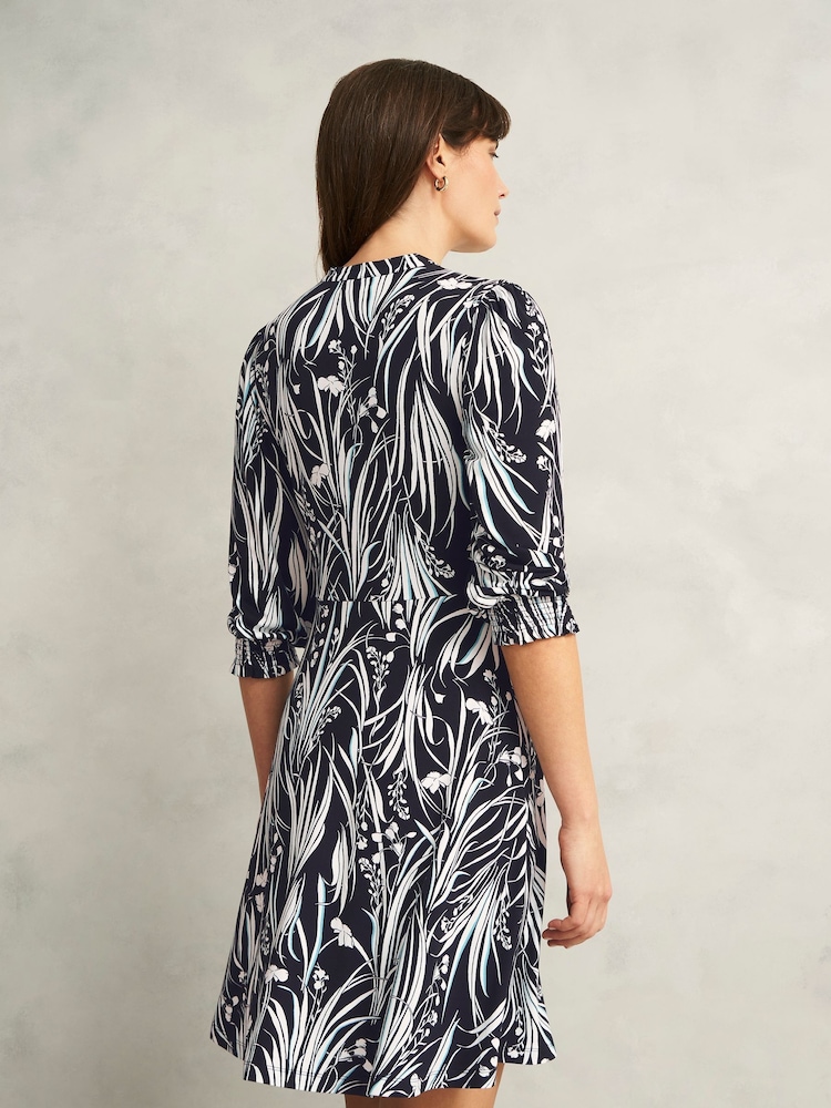 Hobbs Blue Mollie Jersey Dress - Image 2 of 4