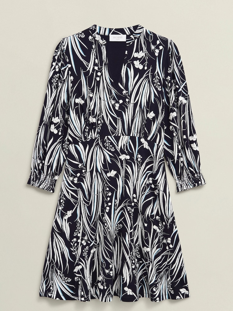 Hobbs Blue Mollie Jersey Dress - Image 4 of 4