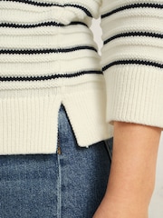 Hobbs Cream Annalise 100% Cotton Jumper - Image 3 of 4