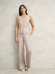 Hobbs Brown Alessia Waistcoat - Image 1 of 4