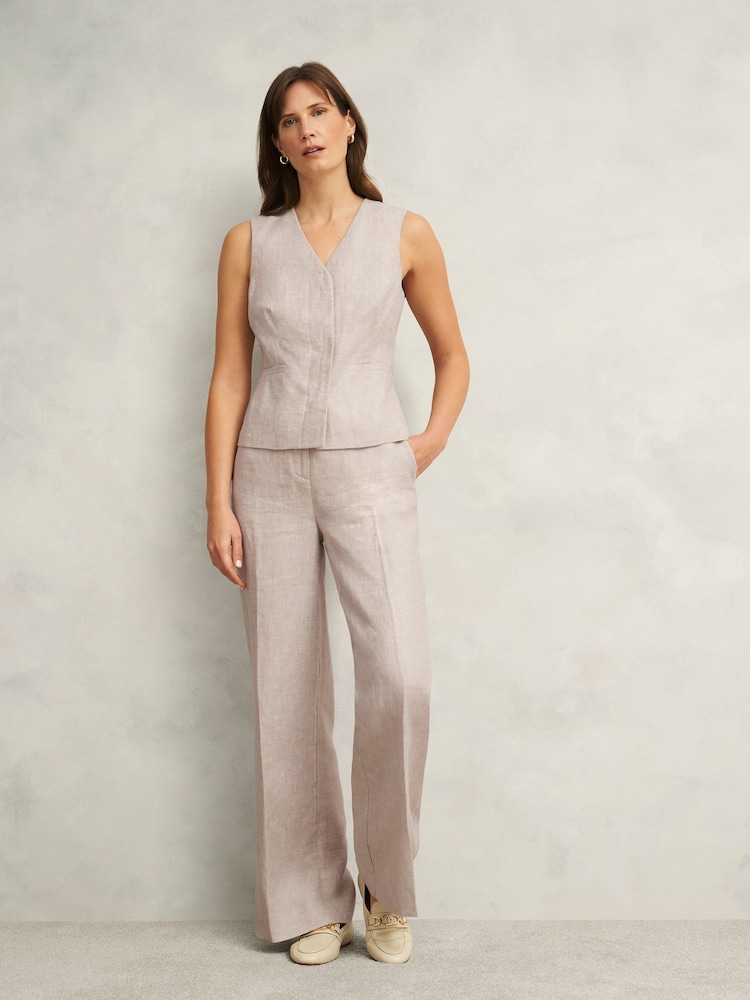 Hobbs Brown Alessia Waistcoat - Image 1 of 4