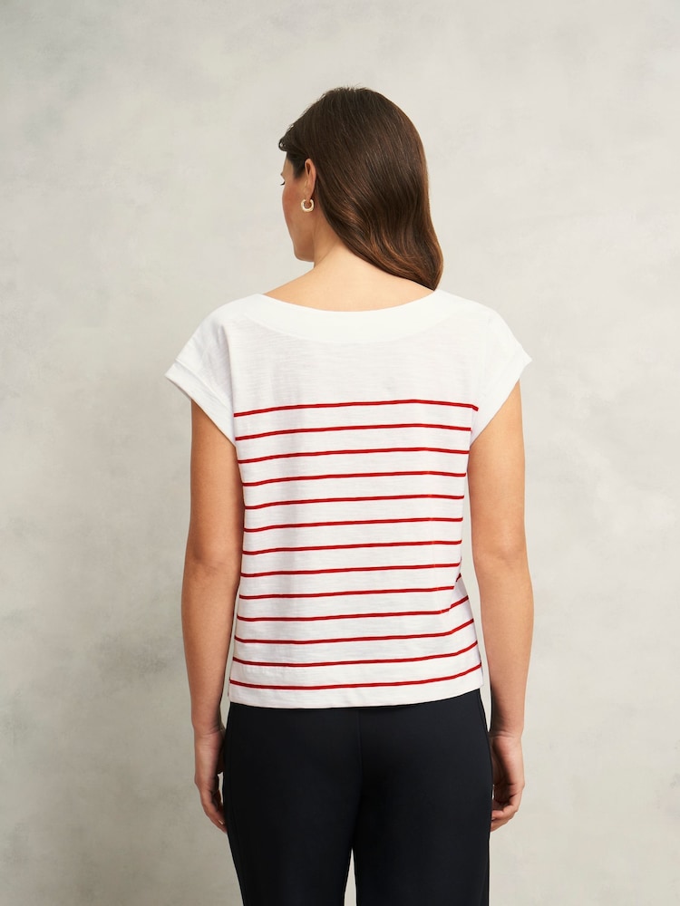 CamisetaHobbs Alycia Stripe - Imagem 2 de 4