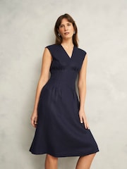 Hobbs Blue Kayleigh Dress - Image 1 of 4