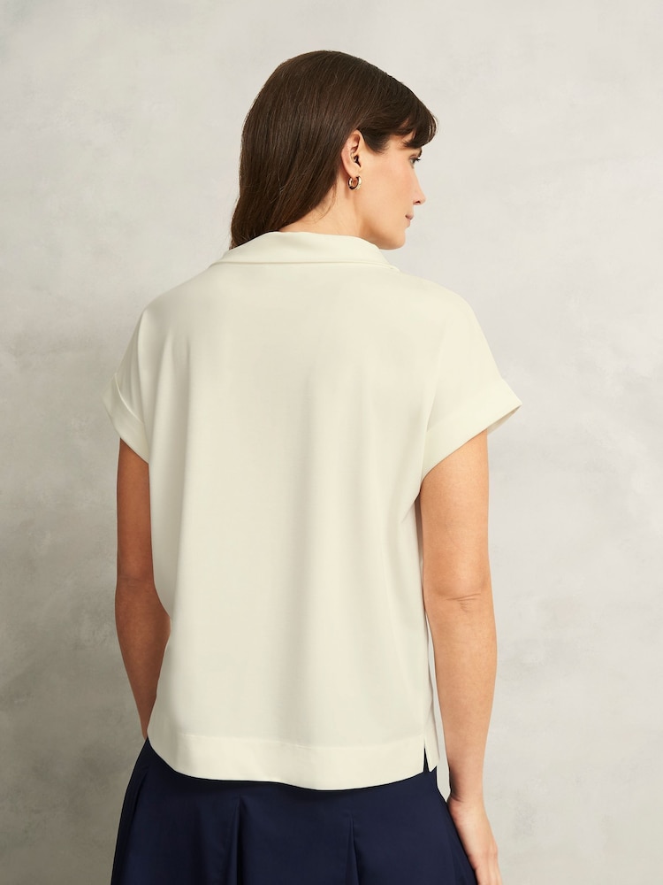 Hobbs Ivory Catriona T-Shirt - Image 2 of 4 Hobbs Ivory Catriona T-Shirt - Image 2 of 4