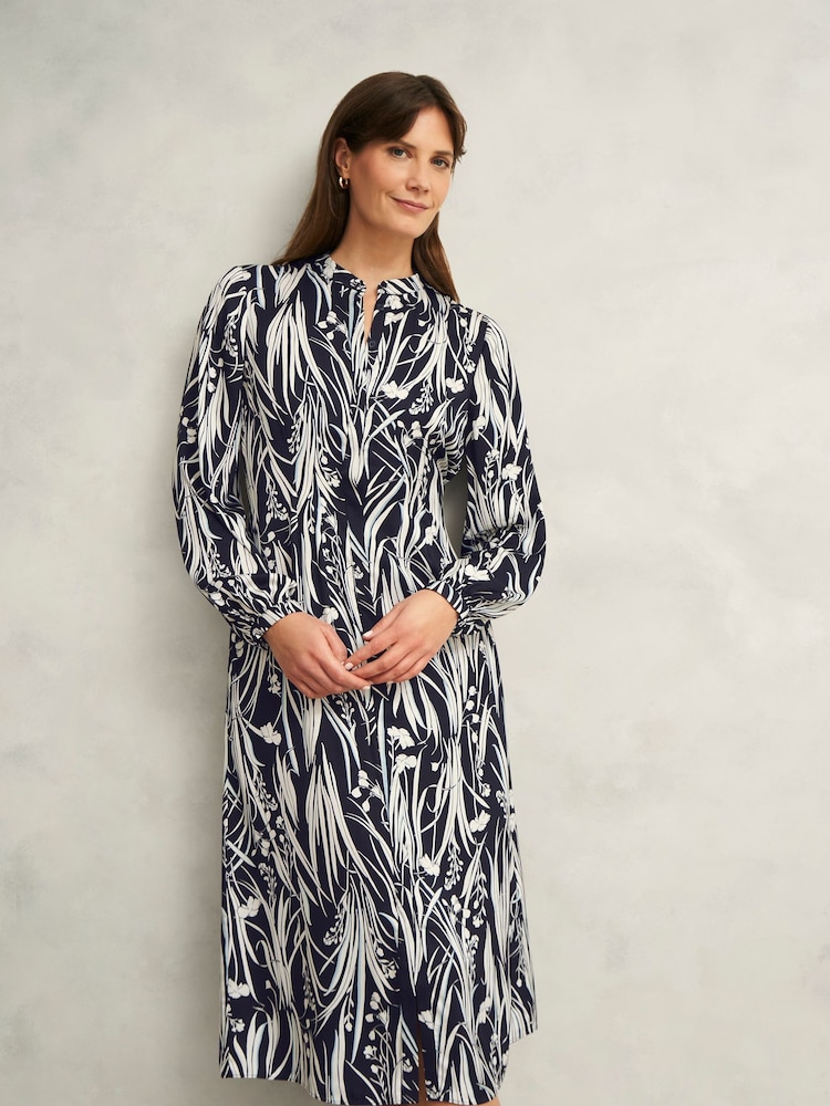 Hobbs Blue Colette Dress - Image 1 of 4