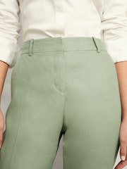 Hobbs Green Marietta Linen Trousers - Image 3 of 4