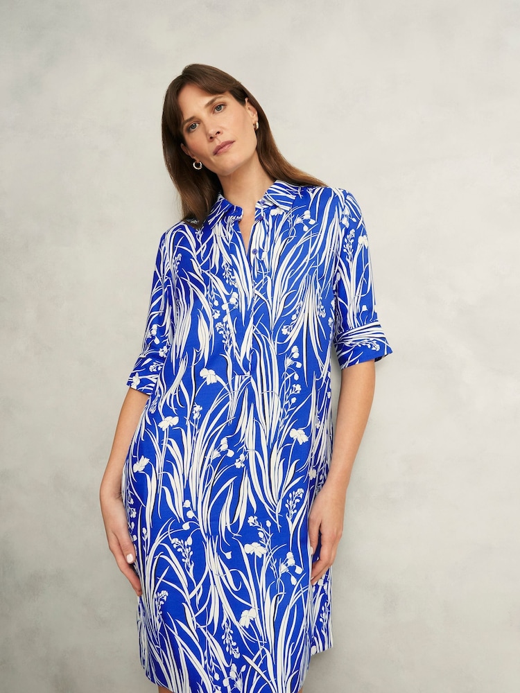 Hobbs Blue Marciella Dress - Image 1 of 4