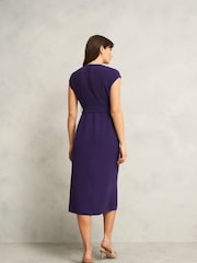 Hobbs Purple Petite Petite Tania Dress - Image 2 of 4