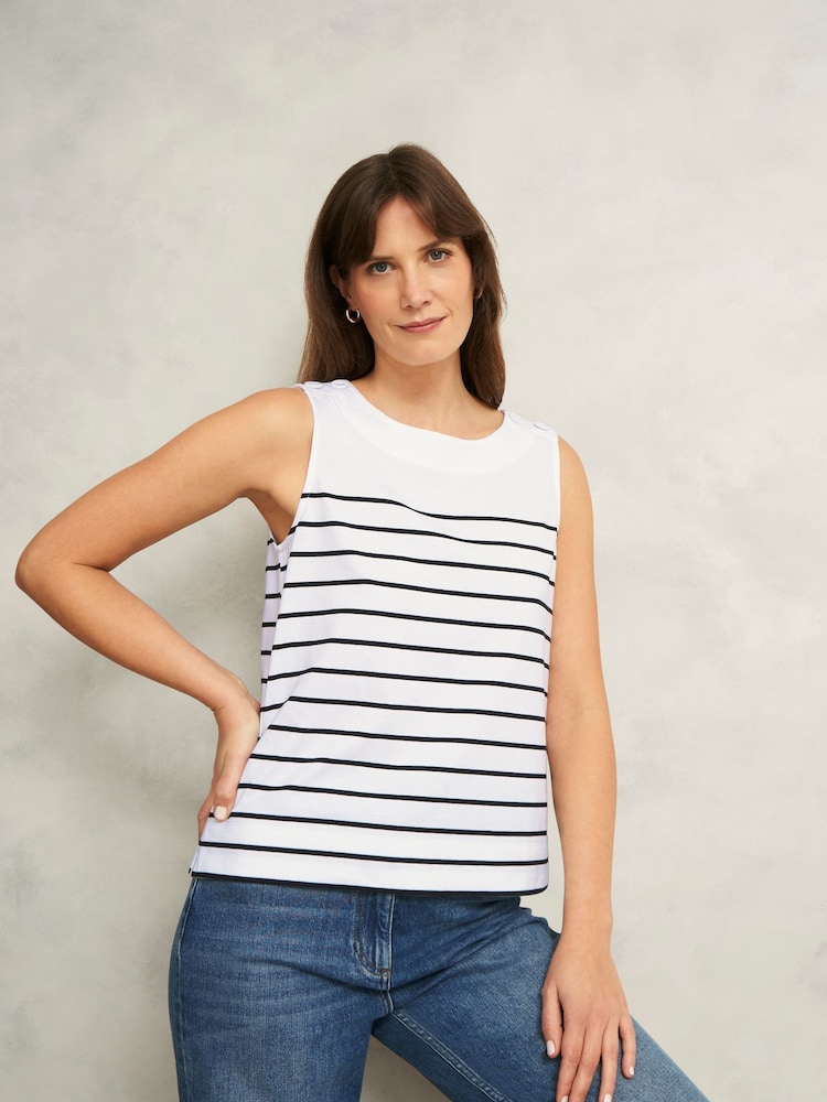 Hobbs White Maddy Printed Top - Image 1 of 4