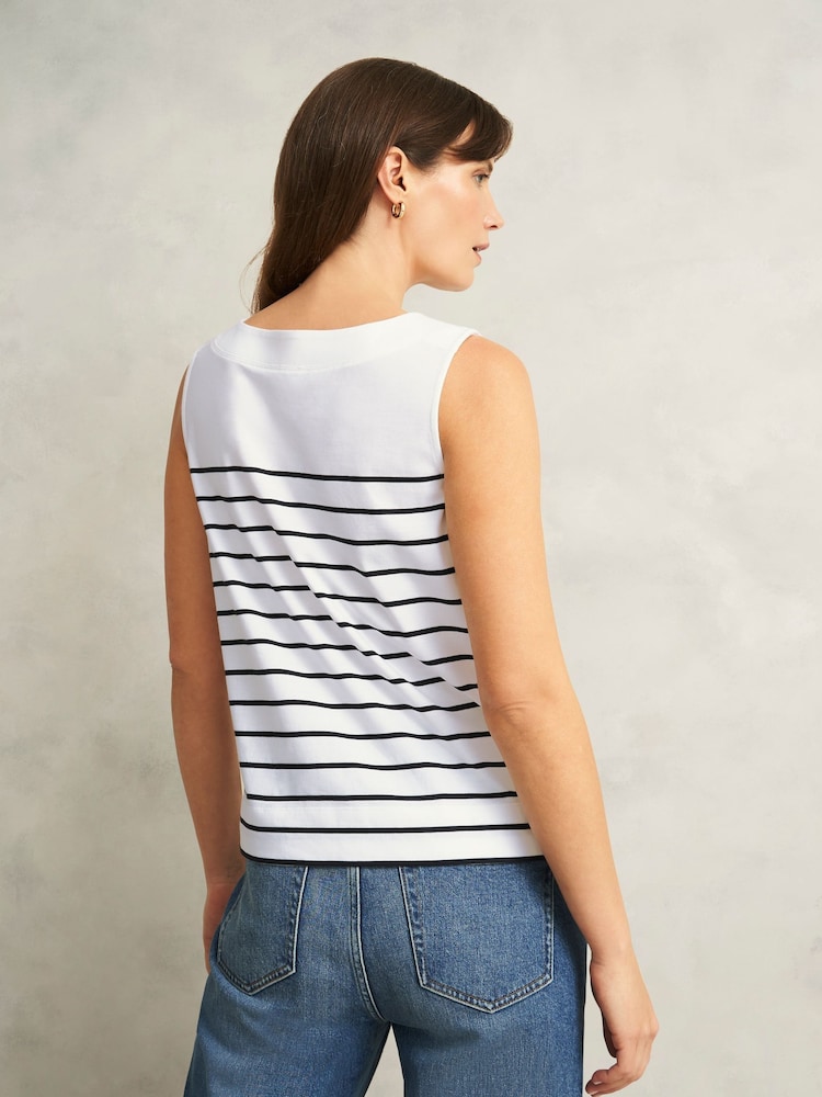 Hobbs White Maddy Printed Top - Image 2 of 4