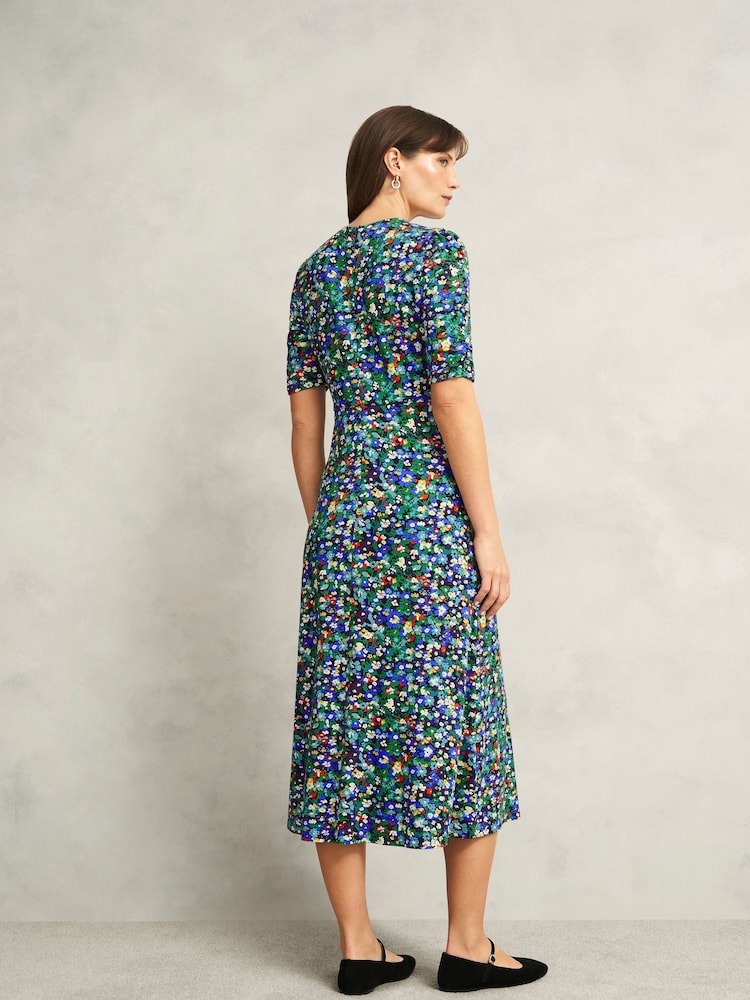 Hobbs Multi Coralie Jersey Dress - Image 2 of 4