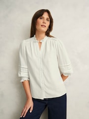 Hobbs Cream Amira Blouse - Image 1 of 4
